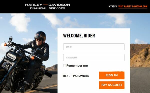 Harley-Davidson Financial Services Login