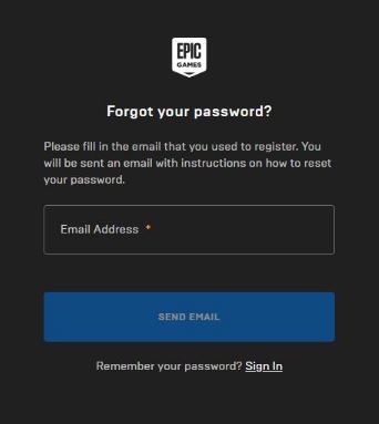  How to Reset Epic Games Account Password? Steps 