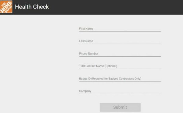 Home Depot Health Check SSC Non-Associate Login Step By Step Guide