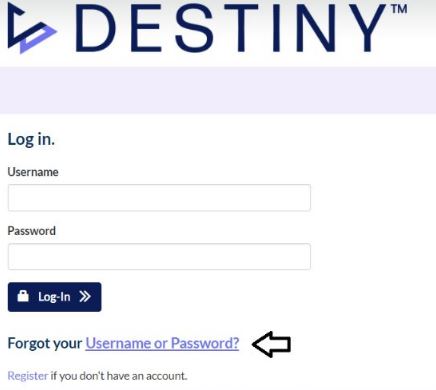  How to Reset Destiny Credit Card Password