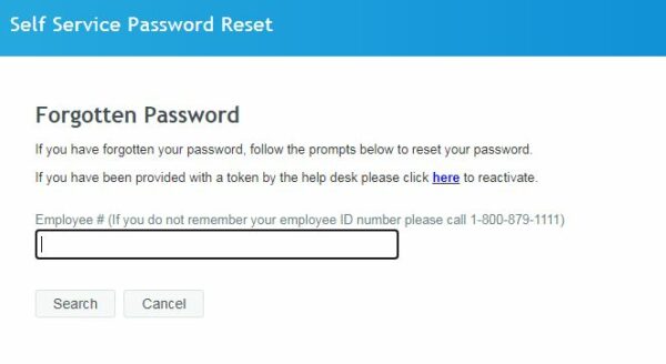Reset JCP Associate Kiosk Login password