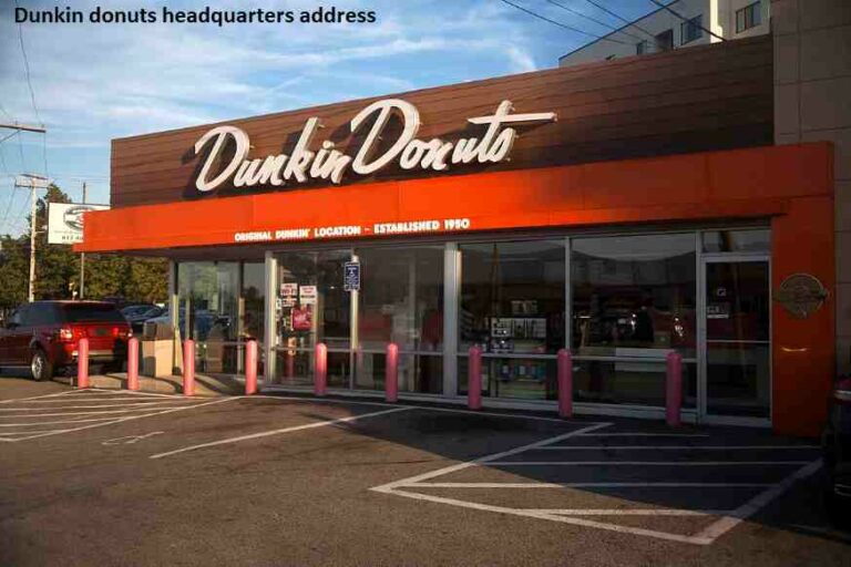 Dunkin donuts headquarters address