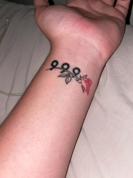 999 tattoo Behind Ear meaning