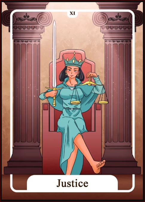 The Justice Tarot Card Meaning in Love, Health, Money
