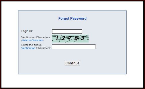 Forgot Your Password link