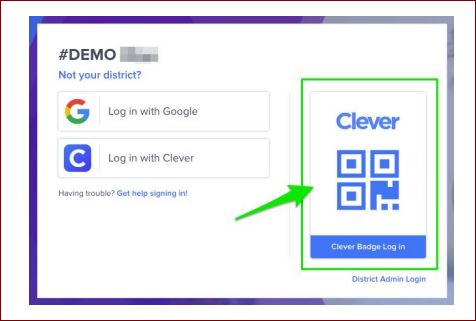 Log into Clever using a Badge