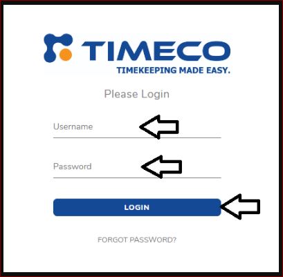 Login to Timeco Employee Portal
