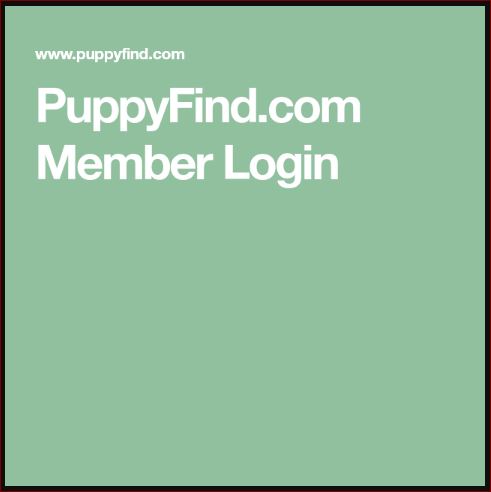 Puppyfind login on com puppy
