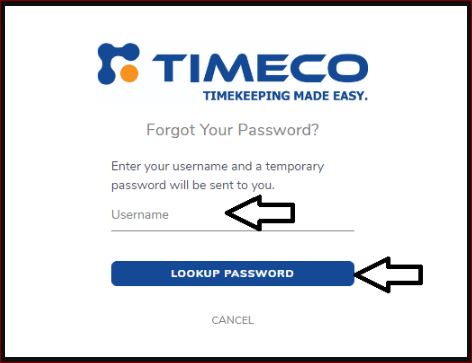 click on the Forgot Password link