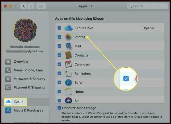 under Apps on this Mac using iCloud