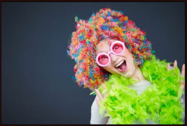 Crazy Colorful Clown Wig