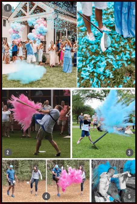 Gender Reveal with sports & hobbies