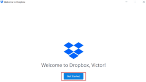 Setup Dropbox Login on Windows 10