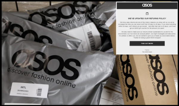 ASOS US refund policy