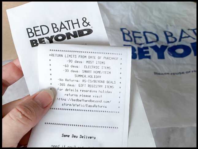 Bed Bath and Beyond Return Policy Overview