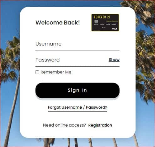 How to Log In to Your Forever 21 Credit Card Account