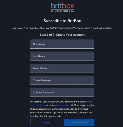 BritBox subscription