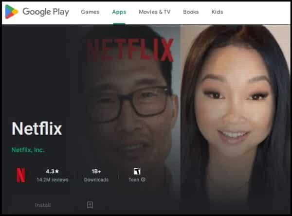 Netflix Login through Android