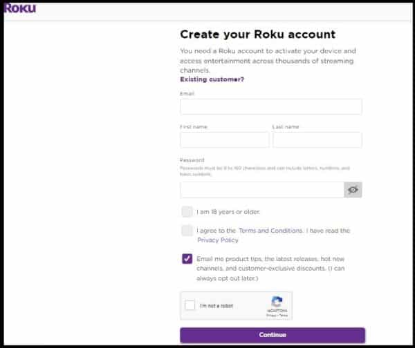 Registration Guide for Roku TV
