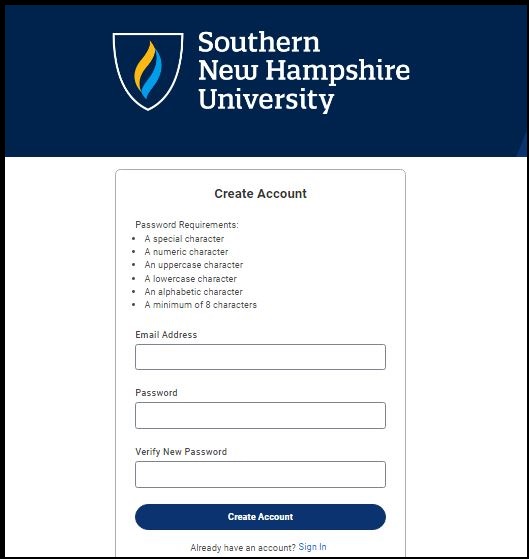 First-time student login