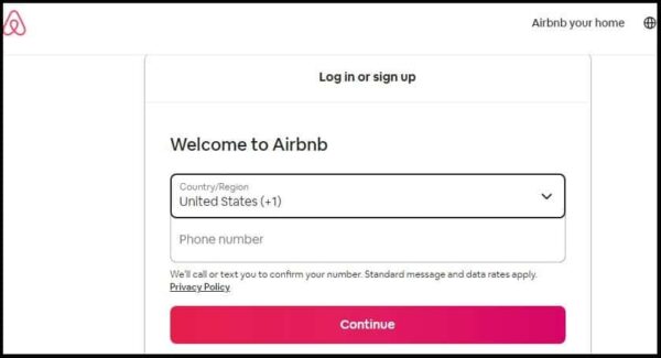 How do I access my Airbnb login