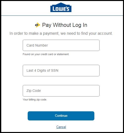 How to Pay Bills Online Using Lowes Credit Card