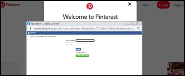How to Sign Up for Pinterest Using Your Facebook Account