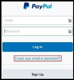 How to reset your Paypal login password