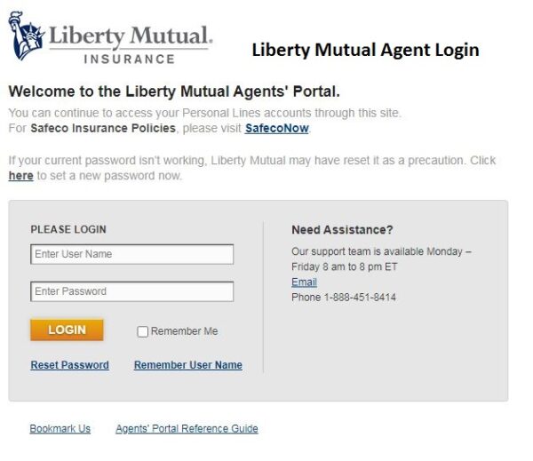 Liberty Mutual Agent Login