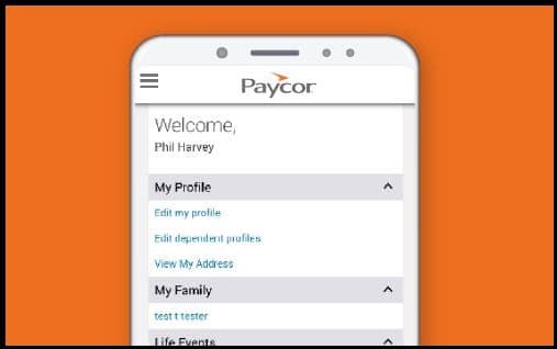 Logging in with Paycor Mobile