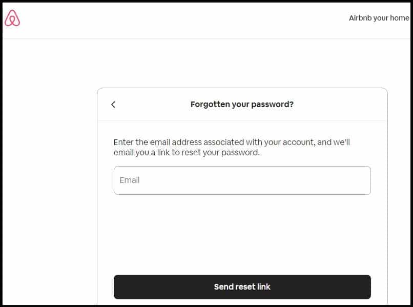 Resetting Your Airbnb Password