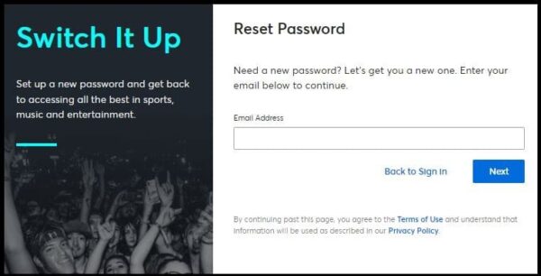 Resetting Your Ticketmaster Password