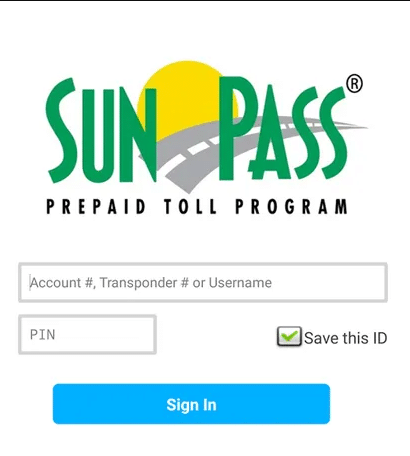 Logging into Your SunPass Account