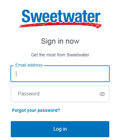 Log in to your Sweetwater account